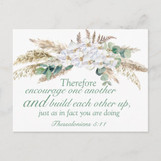 Motivierend Postkarte der Thessalonischen Bibel Ve