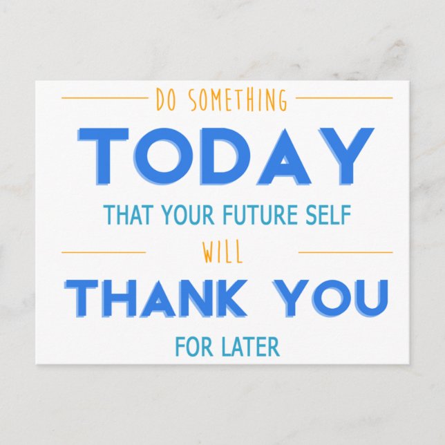 Motivierend Postkarte für Unternehmer Version 1 (Vorderseite)