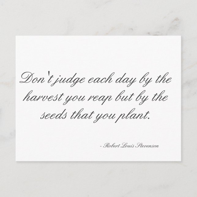 Motivierend Postkarte über das Leben (Vorderseite)