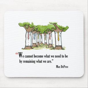 Motivierend Prüfungszitat durch maximales DePree  Mousepad