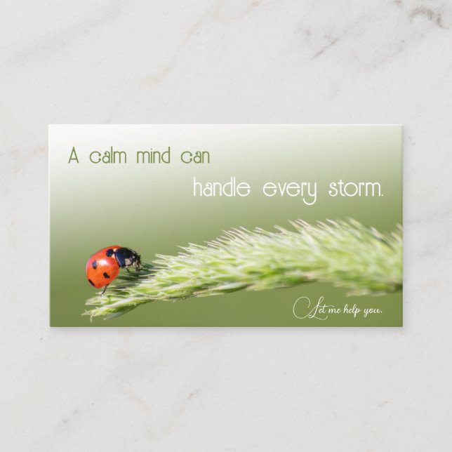 Motivierend Psychologen und Psychotherapeuten Visitenkarte (Vorderseite)