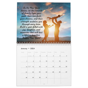 MOTIVIEREND QUOTE 2024 FAMILIE KALENDER