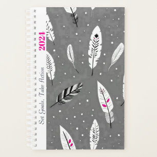 MOTIVIEREND QUOTE EINFACHES GRAUFARBPATTER PLANER