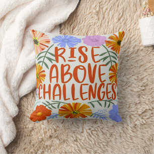 MOTIVIEREND QUOTE FARBENFARBIGE BLUMENDESIGN KISSEN