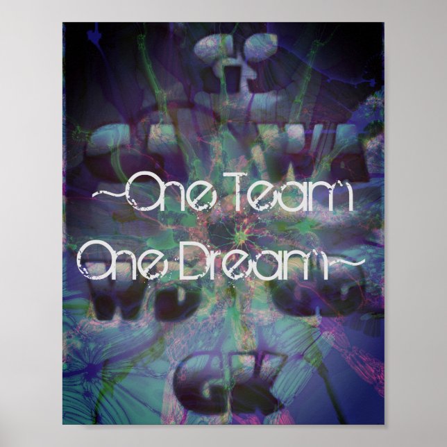 Motivierend Quote-Netball-Positionen Poster (Vorne)