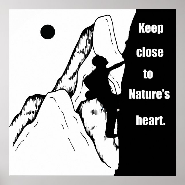 motivierend Quoten für Bergsteiger Poster (Vorne)