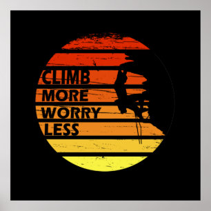 motivierend Quoten für Bergsteiger Poster