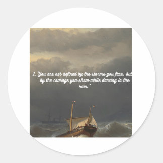 MOTIVIEREND QUOTEN RUNDER AUFKLEBER