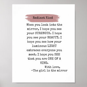 Motivierend Radialpflaster Poster