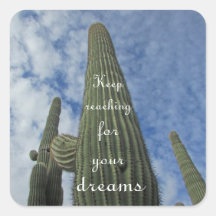 Motivierend Saguaro Cactus Blue Sky Inspirational