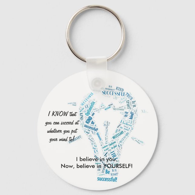 Motivierend Schlüsselanhänger (Vorderseite)
