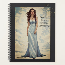 Motivierend Schönheitsgrad Zitat Grau Journal Planer