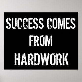 Motivierend Schwarz-Weiß-Poster Poster