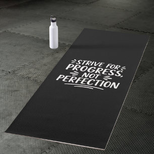 motivierend Schwarz-weißes Angebot Yogamatte