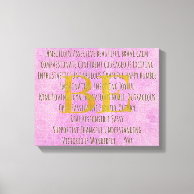 Motivierend sein, was Sie wollen Leinwanddruck (Vorderseite)