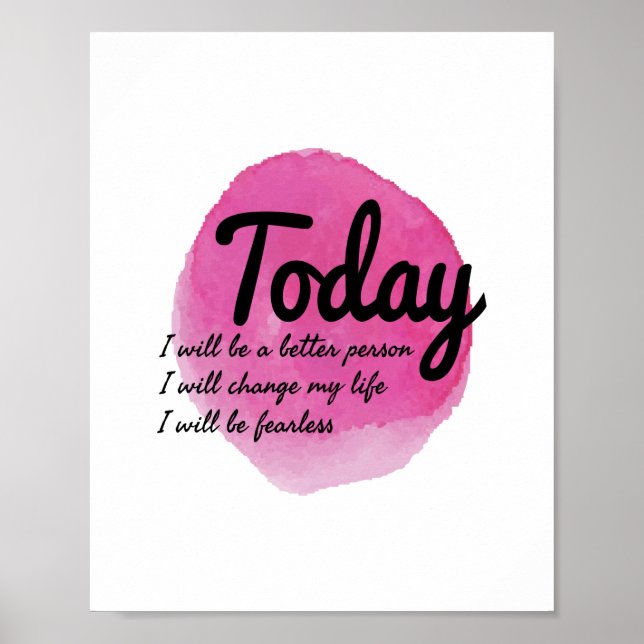 motivierend Selbstverständlichkeit Poster (Vorne)