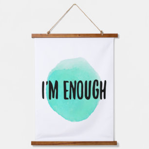 motivierend Selbstverständlichkeit Wandteppich Mit Holzrahmen