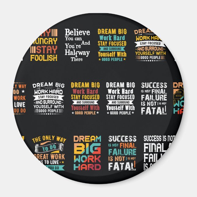 Motivierend Shirt Magnet (Vorne)