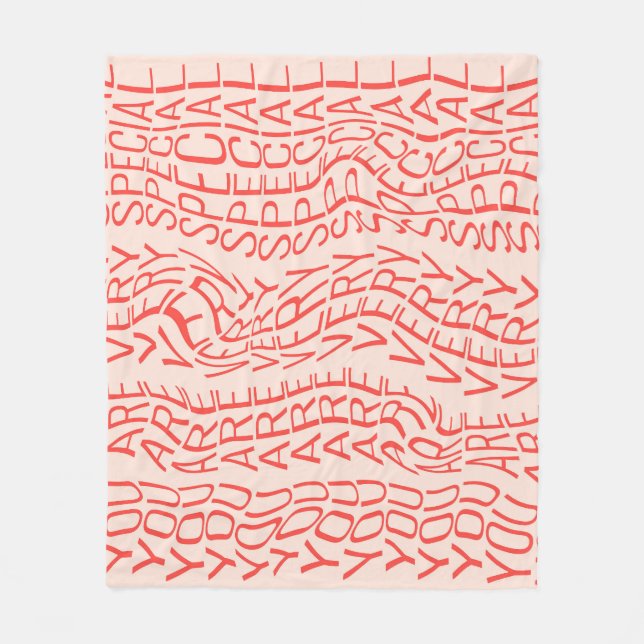 Motivierend: Sie sind besonders Fleecedecke (Vorderseite)