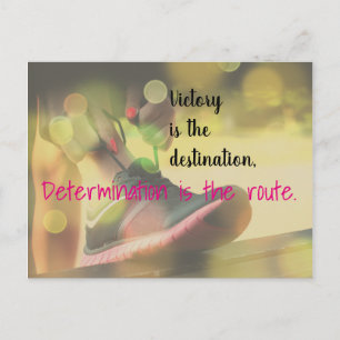 Motivierend Siegesspruch für Netball-Zitat Postkarte