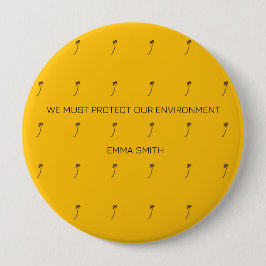 Motivierend, Silhouette Kokospalmen Button