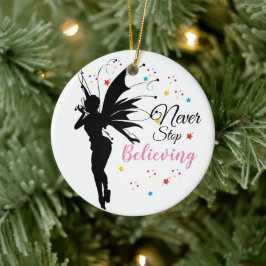 Motivierend Silouhette Keramik Ornament