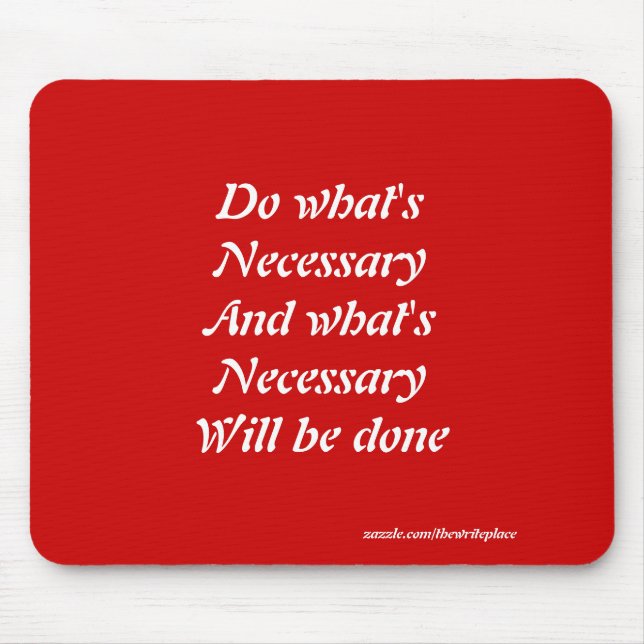 Motivierend Slogans Mousepad (Vorne)