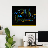 Motivierend Social Media Word Cloud