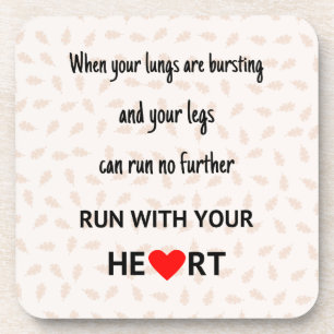 Motivierend Sportangebote braun Getränkeuntersetzer