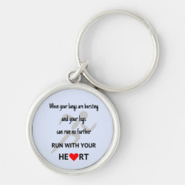 Motivierend Sportler zitieren blau Schlüsselanhänger