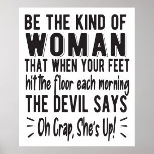 Motivierend, starke Frauen - Frauenquote Poster