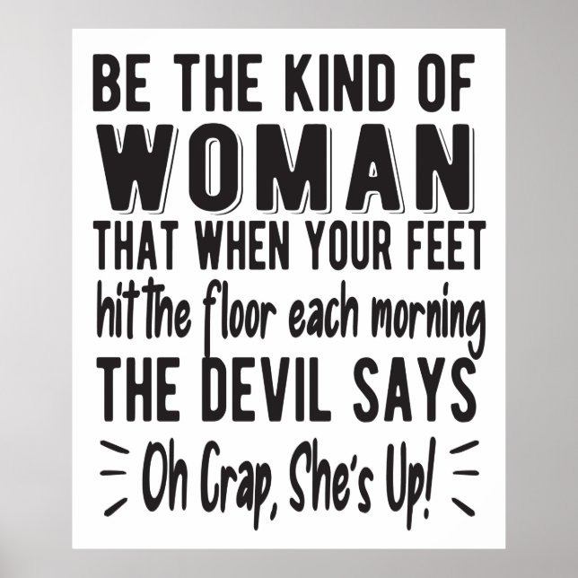 Motivierend, starke Frauen - Frauenquote Poster (Vorne)