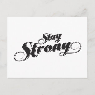 Motivierend Strong Zitat-Postkarte mit Inspiration Postkarte