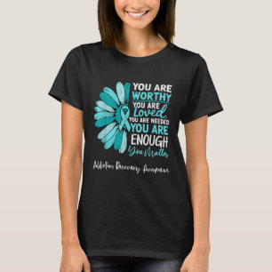 Motivierend Sucht Erholung Bewusstsein Arzneimitte T-Shirt