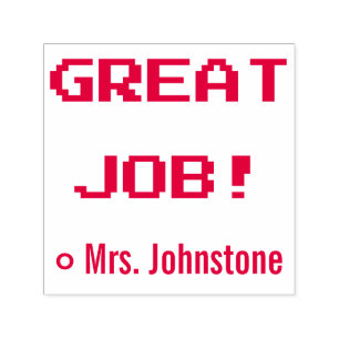 Motivierend "SUPER GEMACHT!" + Name des Tutors Ste Permastempel