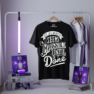 Motivierend T - Shirt für Zitate - Bis zum Abschlu