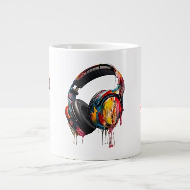 motivierend Tasse, inspirierende Kaffee-Tasse, geh Jumbo-Tasse (Vorderseite)