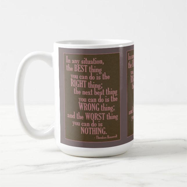 Motivierend Tasse von "Do Something" (Links)