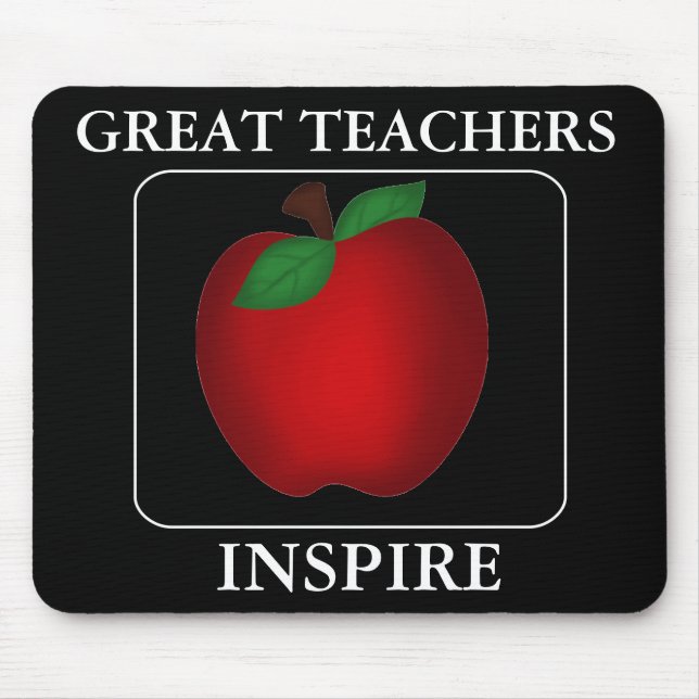 Motivierend Teacher Mouse Pad Mousepad (Vorne)
