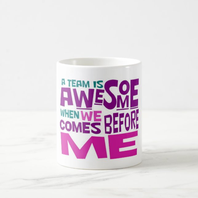 motivierend Team phantastisch Kaffeetasse (Mittel)