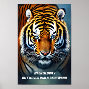 Motivierend Tigerkunst Poster