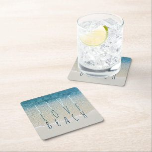 Motivierend Türkisblau Surf Waves Foto Rechteckiger Pappuntersetzer