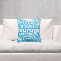 Motivierend Typografie Blue & White Courage Maia