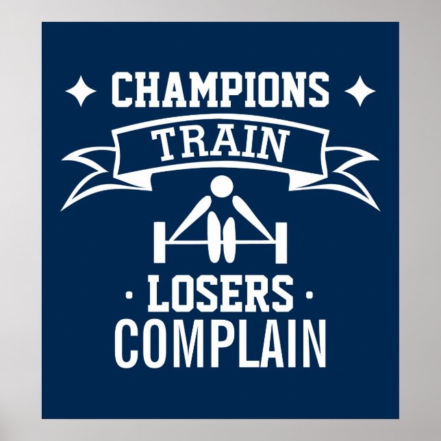 Motivierend Typografie | GYM-Motivation | FITNESS Poster (Vorne)