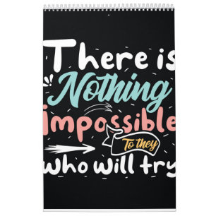 Motivierend Typografie Kalender