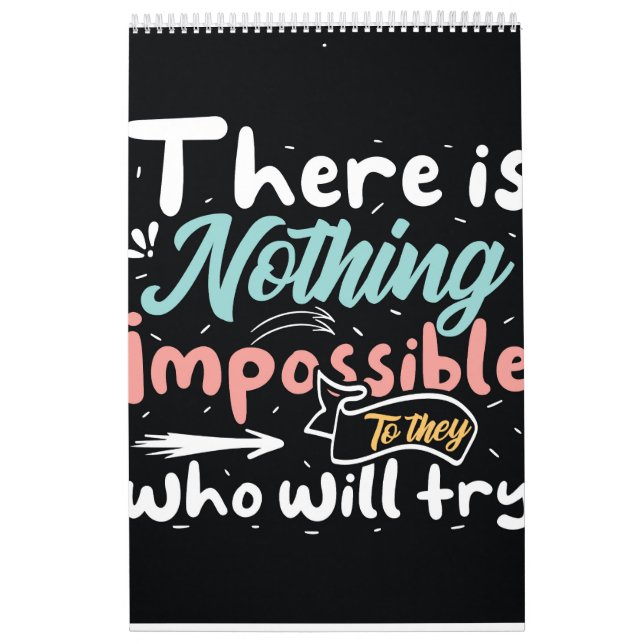 Motivierend Typografie Kalender (Titelbild)