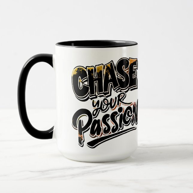 Motivierend Typografie Tasse (Links)