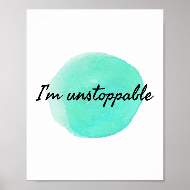 motivierend und inspirierende Erfolgsziffern. Poster (Vorne)