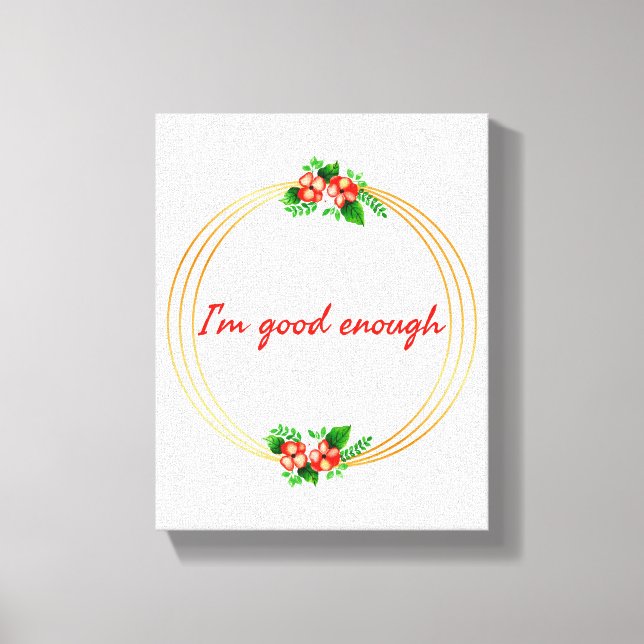 motivierend und inspirierende Lebensquoten Leinwanddruck (Vorderseite)