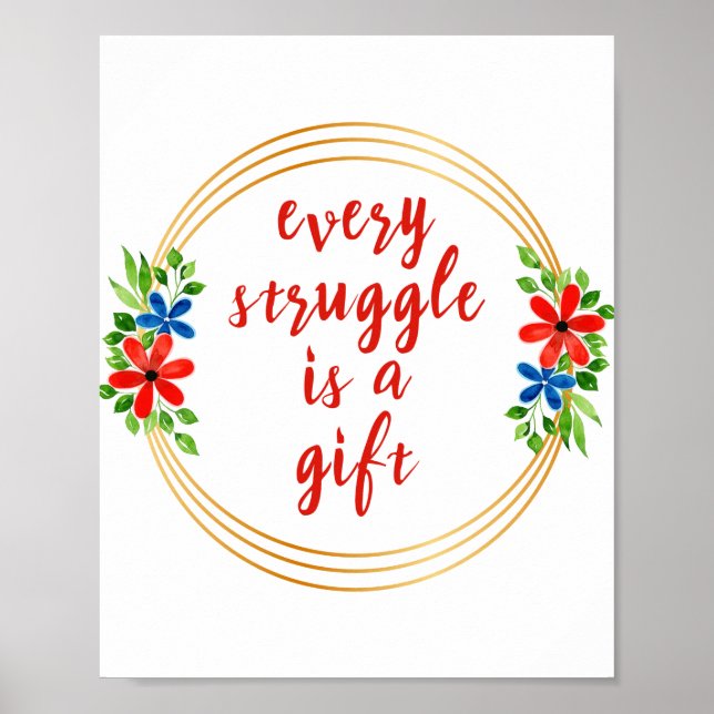 motivierend und inspirierende Worte für Arbeit Poster (Vorne)